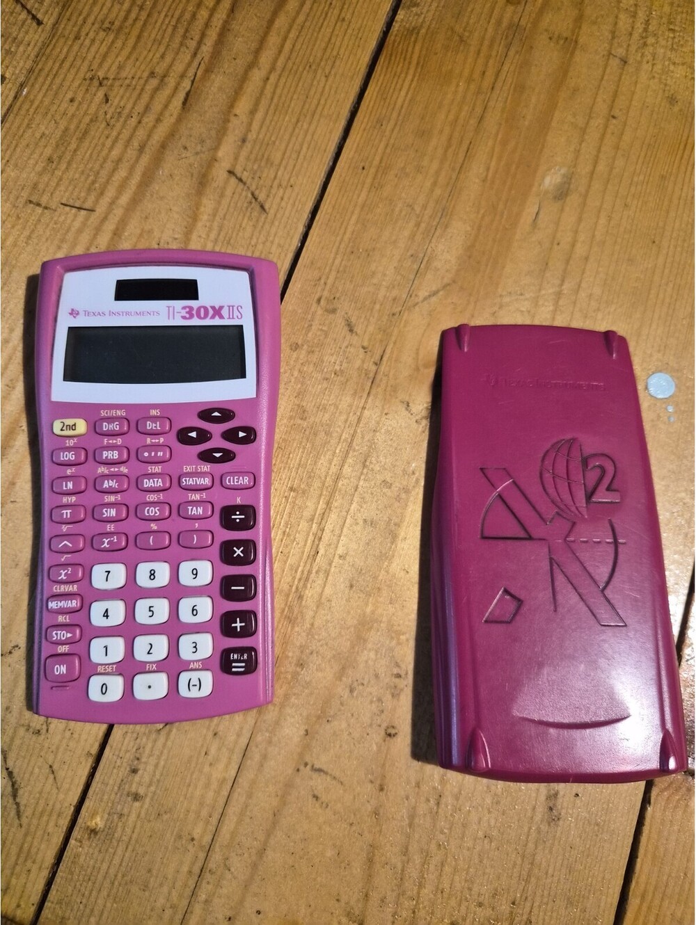 Texas Instruments TI-30XIIS Scientific Calculator Hot Pink Tested Works